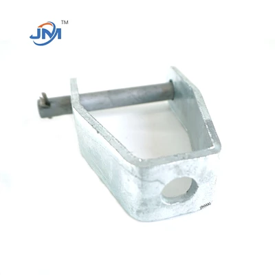 ขายึด Clevis รอง อุปกรณ์เส้นเสาชุบสังกะสีแบบจุ่มร้อน